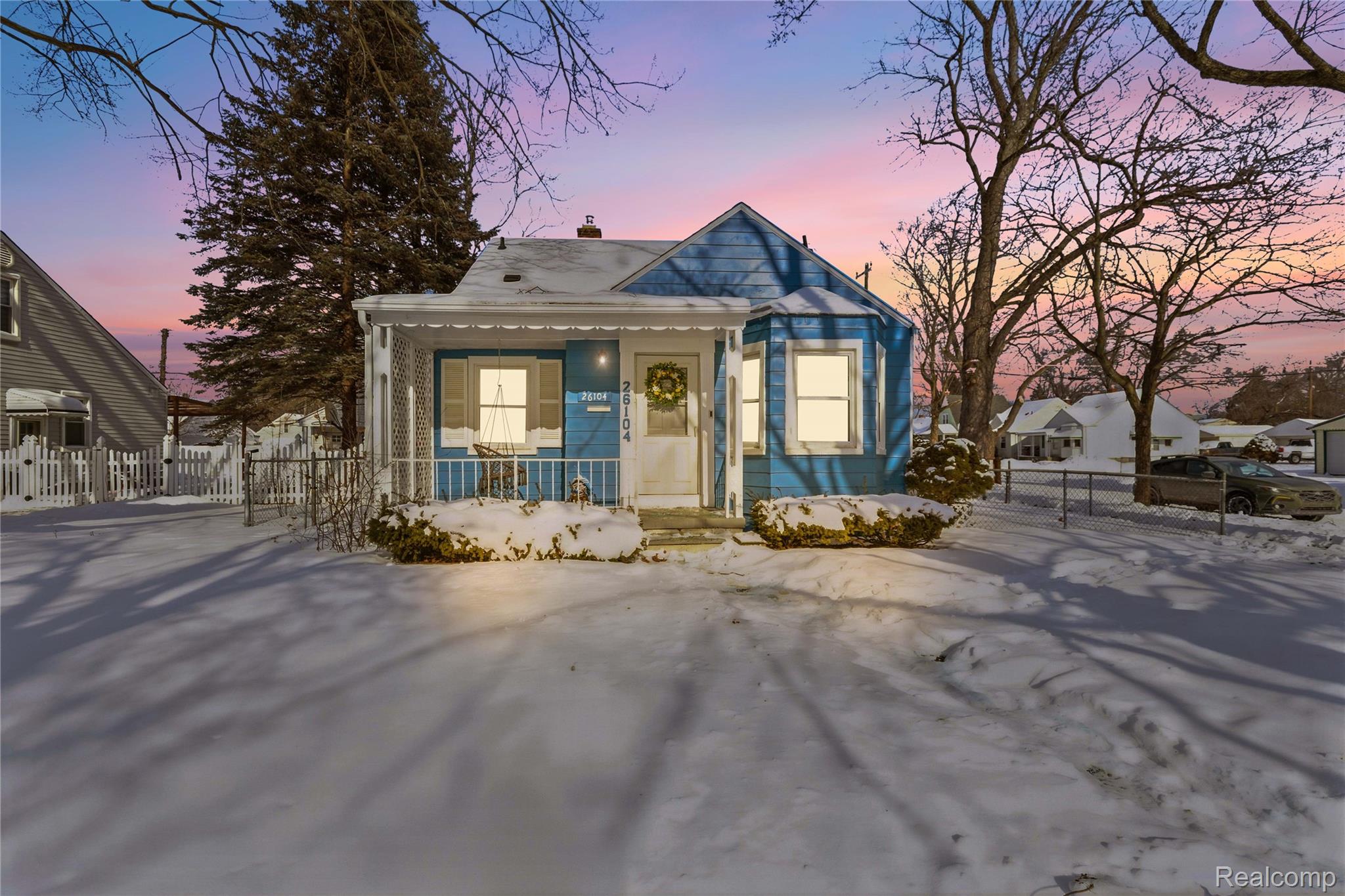 26104 Student Street Redford, MI 48239 - Photo 1 of 30 Bungalow featuring a porch and a chimney