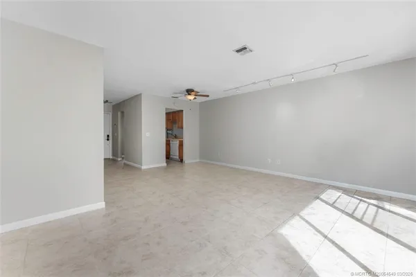 a view of an empty room