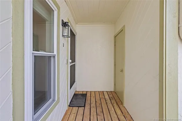 a view of front door