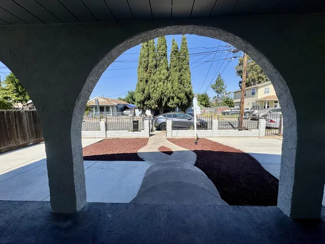 a room with fireplace