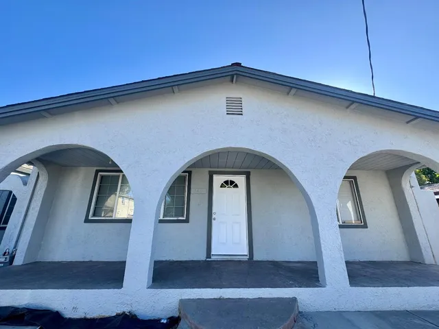 a front view of a house