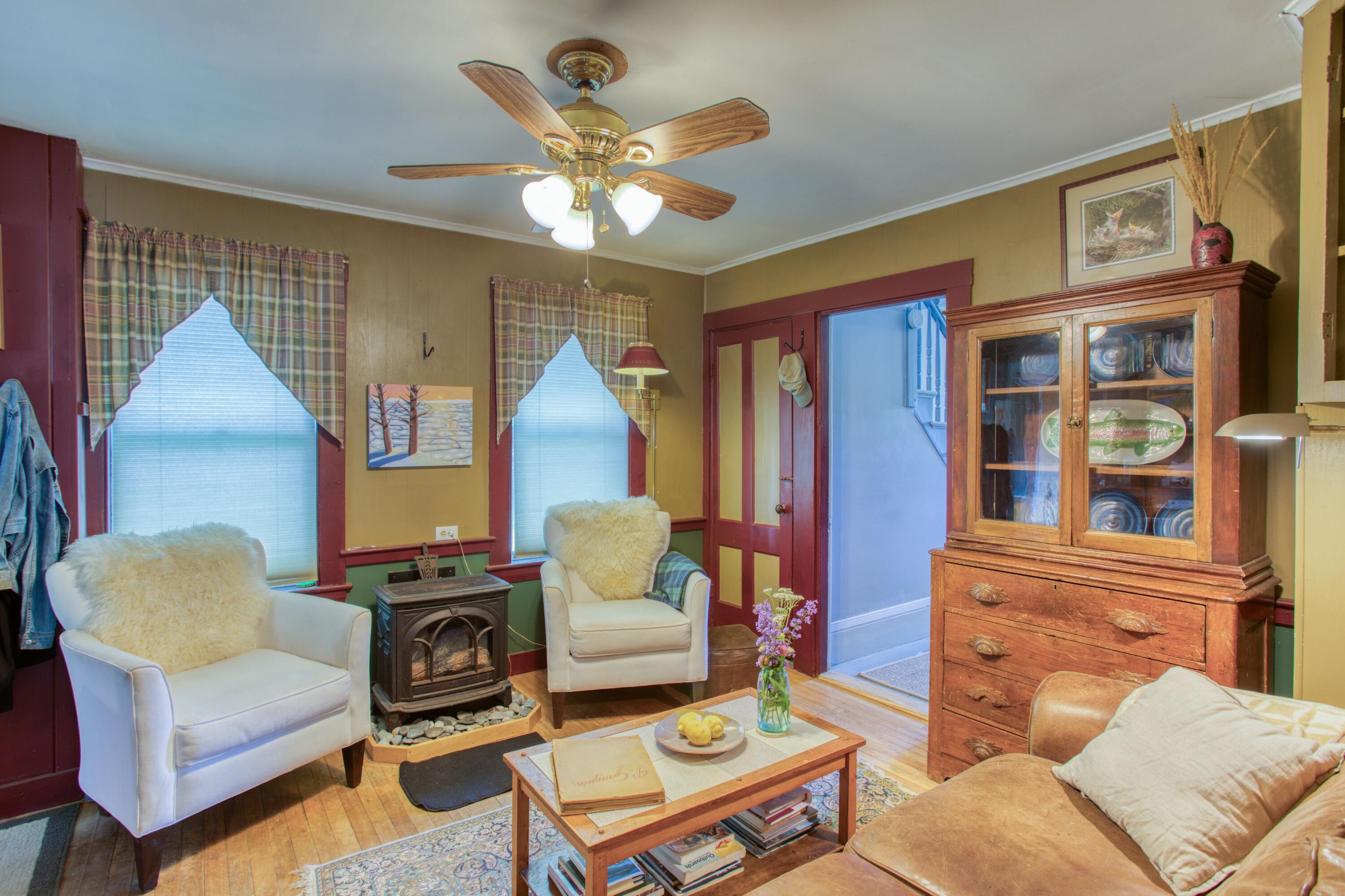 771 Boothbay Road Edgecomb, ME 04556 - Photo 9 of 53 Living with Propane stove