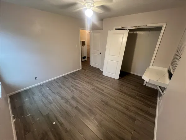 wooden floor in an empty room