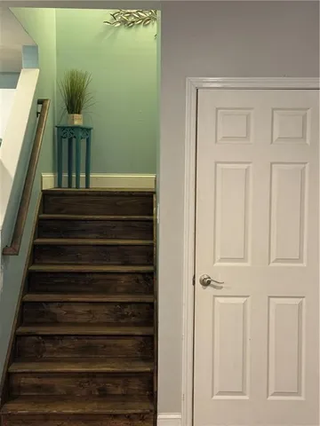 a view of a swimming pool and lounge chair