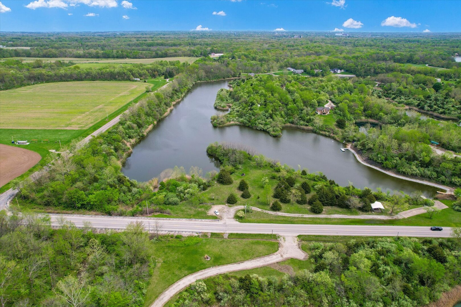 Dor1701 B Henning Road Danville, IL 61834 - Photo 11 of 40 a view of a city and a lake view