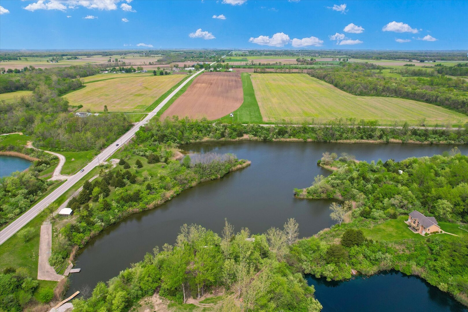 Dor1701 B Henning Road Danville, IL 61834 - Photo 28 of 40 a view of a city and lake view