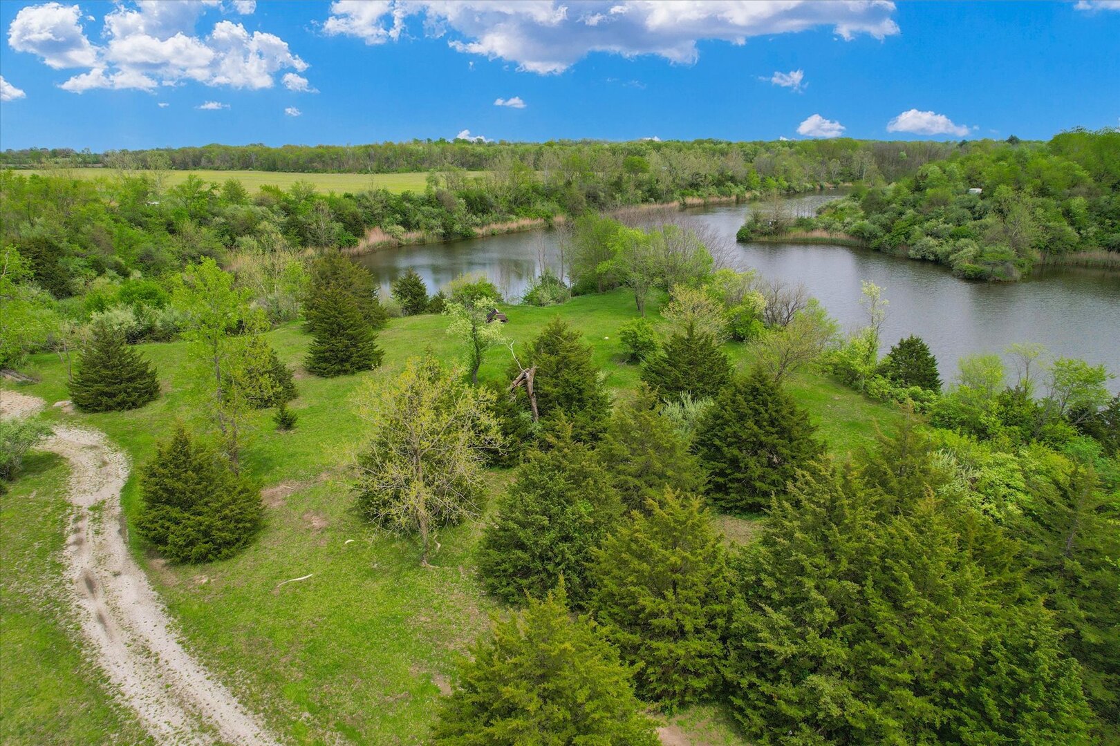 Dor1701 B Henning Road Danville, IL 61834 - Photo 38 of 40 a view of a lake with a yard