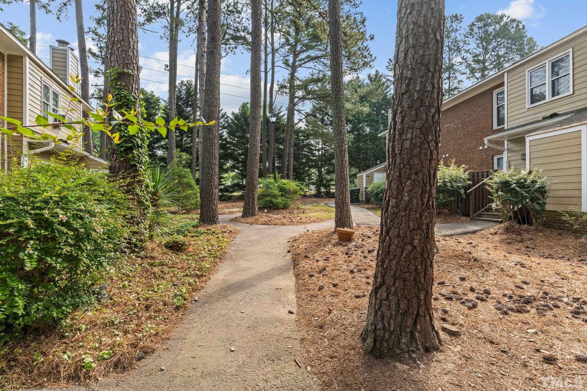 3231 Mill Run, Unit 3231 Raleigh, NC 27612 - Photo 26 of 28 a view of a yard with plants and trees