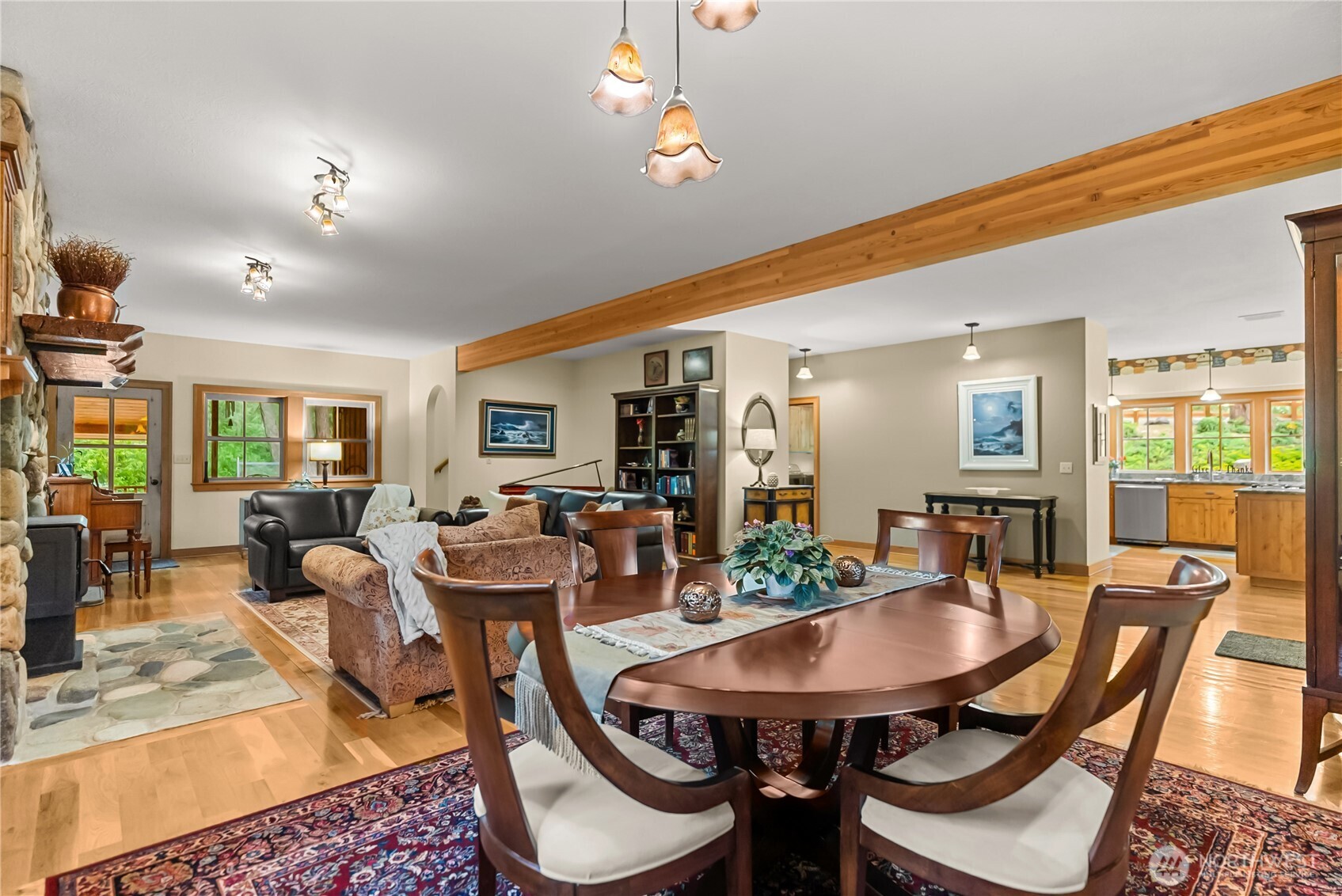 201 Libby Creek Road Carlton, WA 98814 - Photo 9 of 37 a view of a dining room with furniture