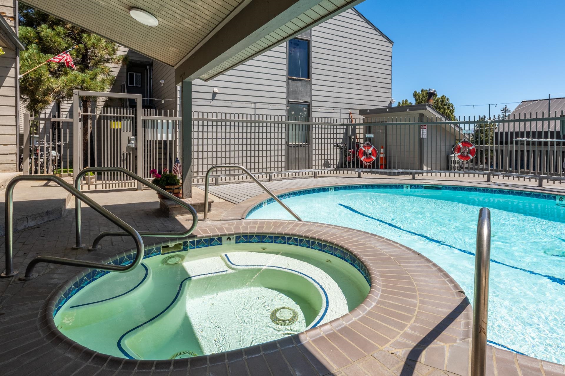 137 Laurel Mountain Road, Unit 312 Mammoth Lakes, CA 93546 - Photo 37 of 37 a view of swimming pool with outdoor seating