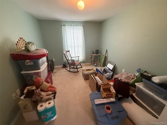 front view of a room with wooden floor and shoes