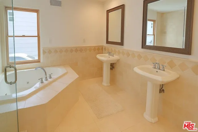 a bathroom with a sink and a bathtub