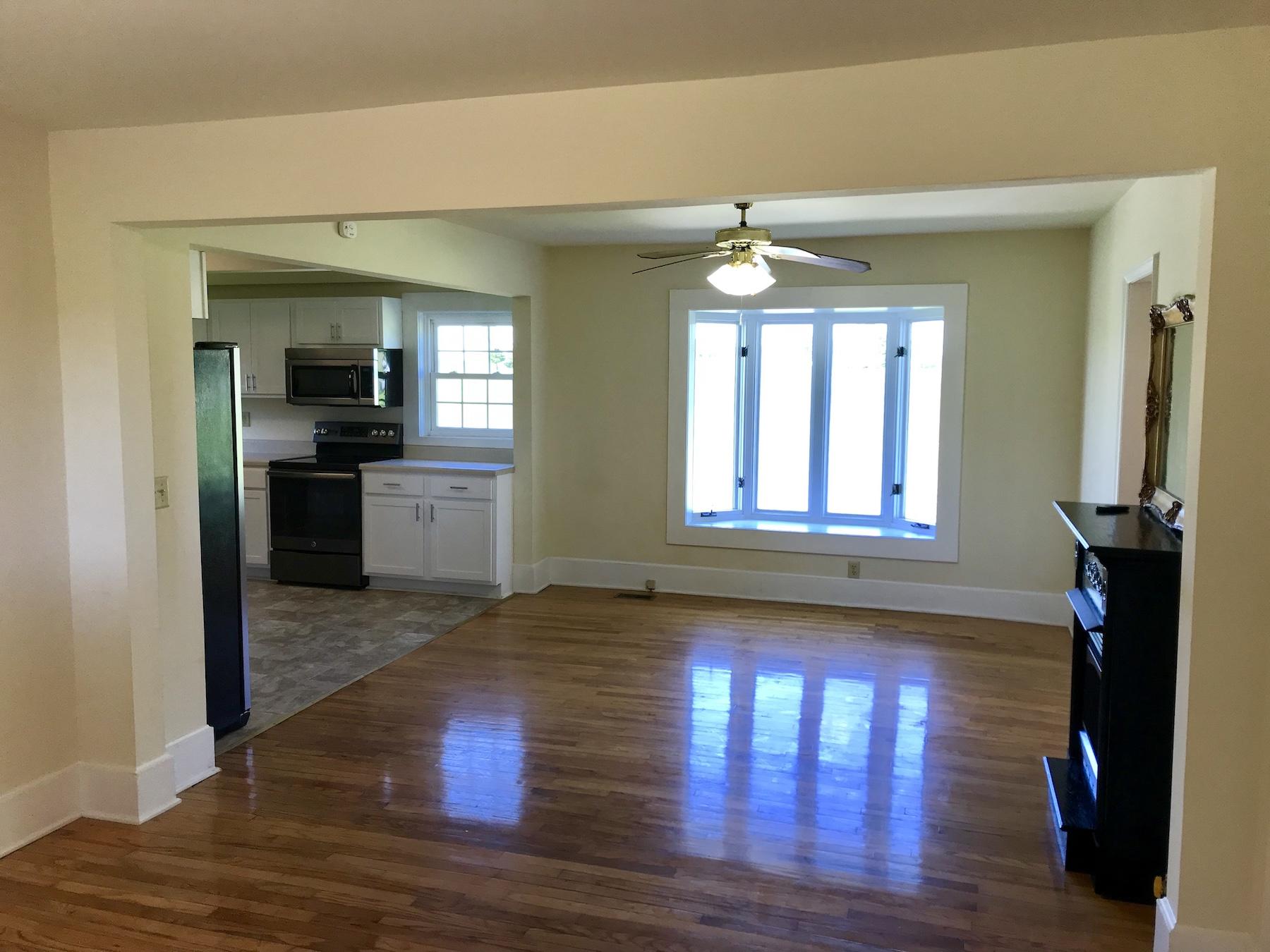 2503 Huffville Road Pilot, VA 24138 - Photo 11 of 26 a view of empty room with wooden floor and fan