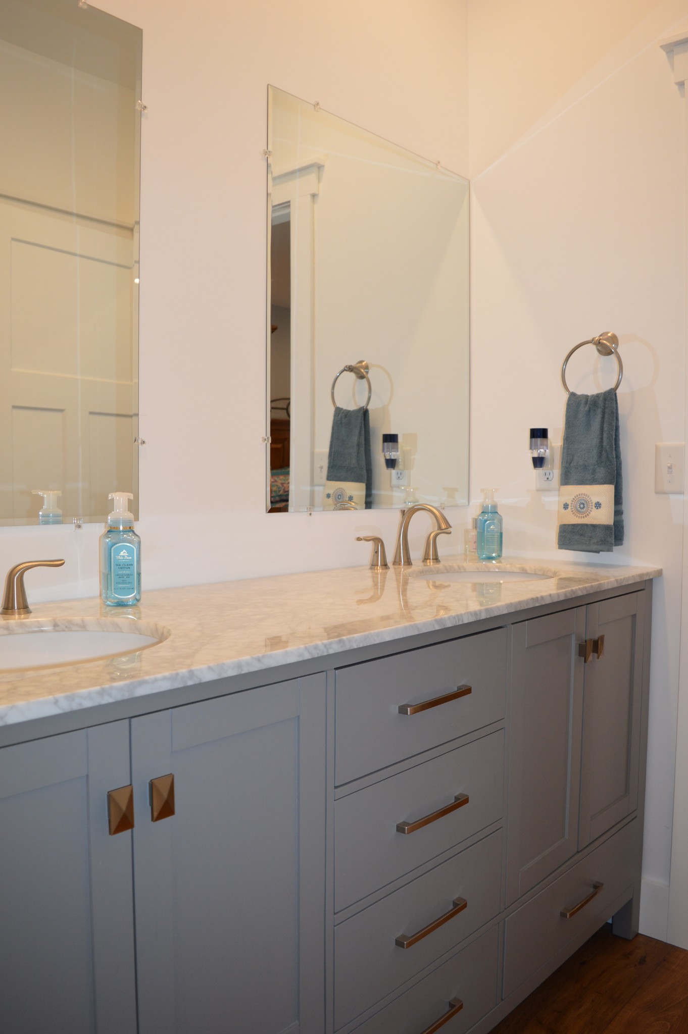1387 Cooley's Rift Boulevard Monteagle, TN 37356 - Photo 17 of 24 a bathroom with a granite countertop sink and a mirror