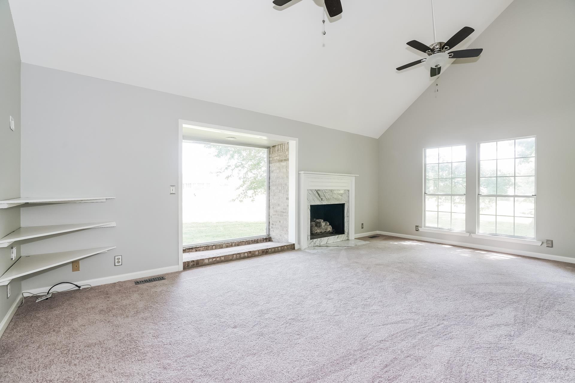 207 Independence Street Springfield, TN 37172 - Photo 3 of 25 an empty room with fireplace and windows