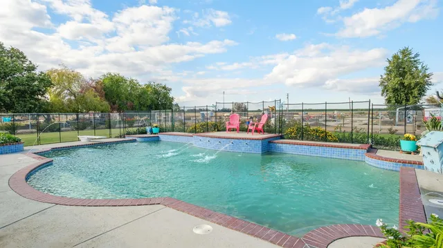 a view of outdoor space yard deck patio and swimming pool