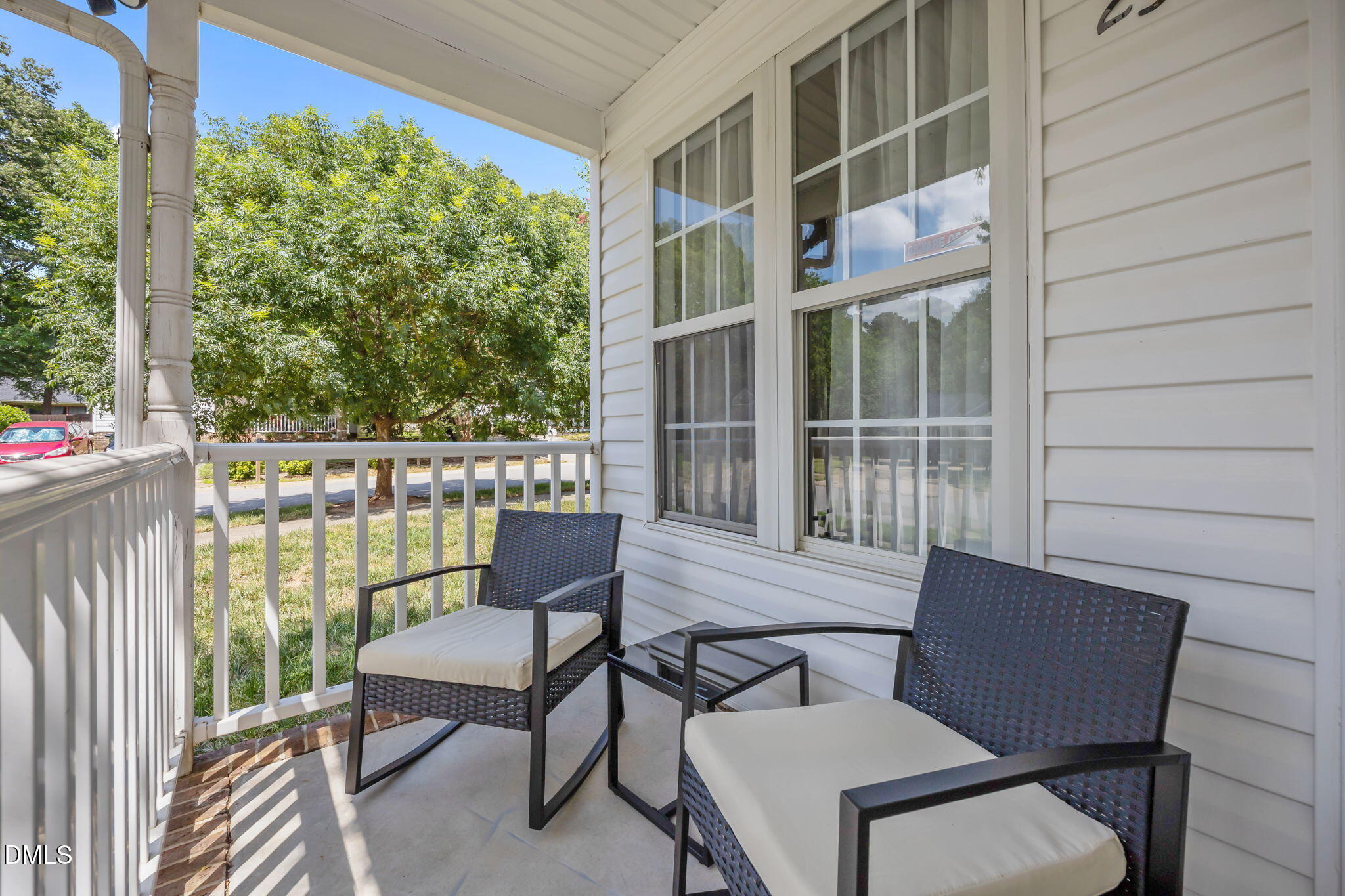 231 Highgate Circle Wake Forest, NC 27587 - Photo 7 of 61 a view of a chair and table in the balcony
