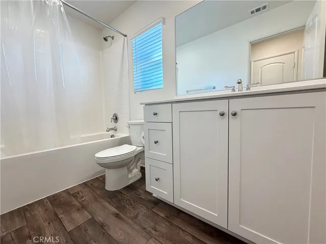 a storage room with a closet