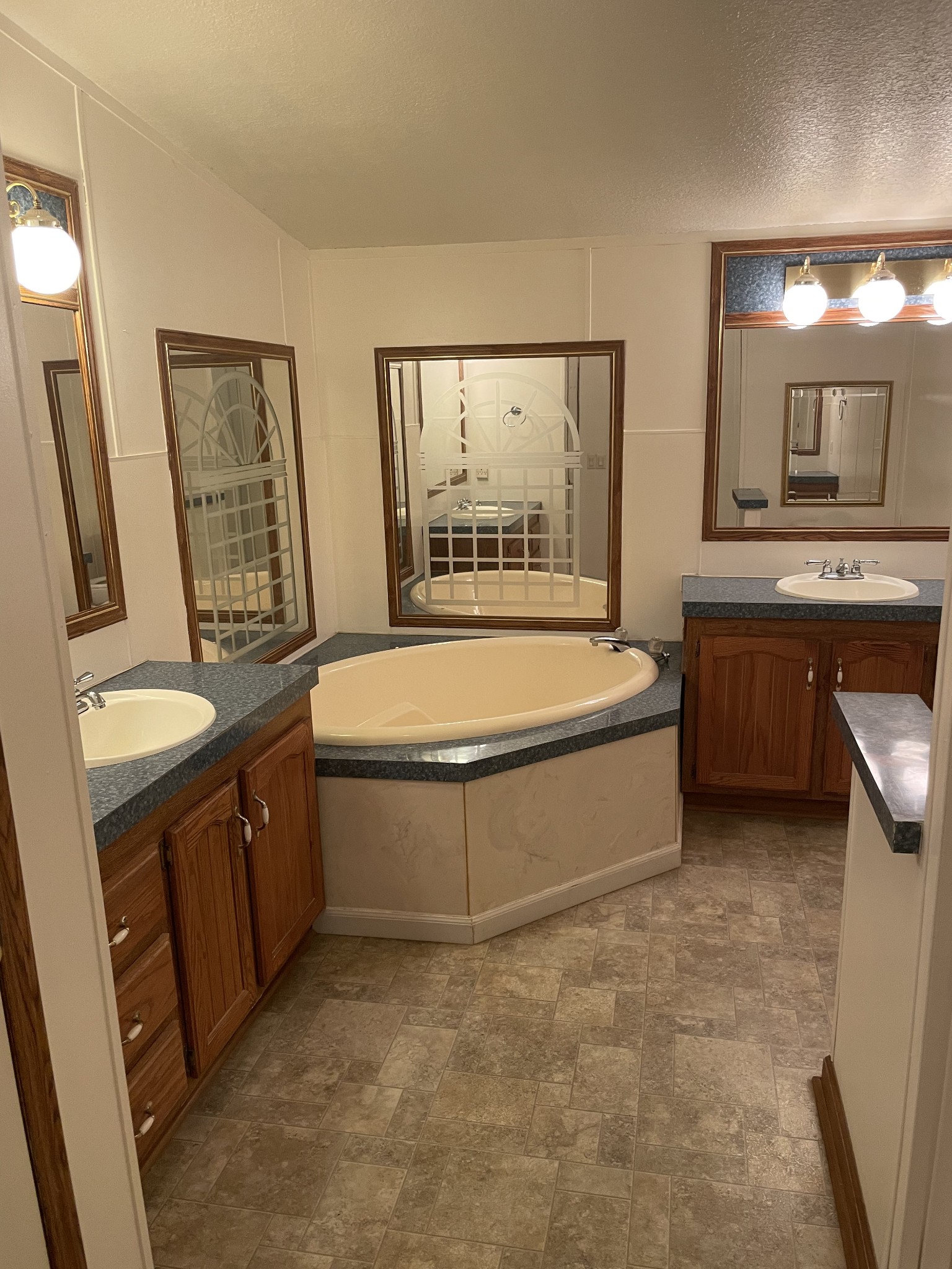 452 Chaffin Road Lafayette, TN 37083 - Photo 7 of 14 a spacious bathroom with a tub sink and mirror