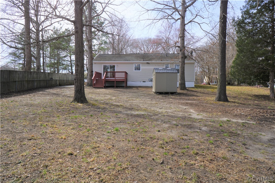 3709 Butor Road Hopewell, VA 23860 - Photo 36 of 41 View from back of yard towards house