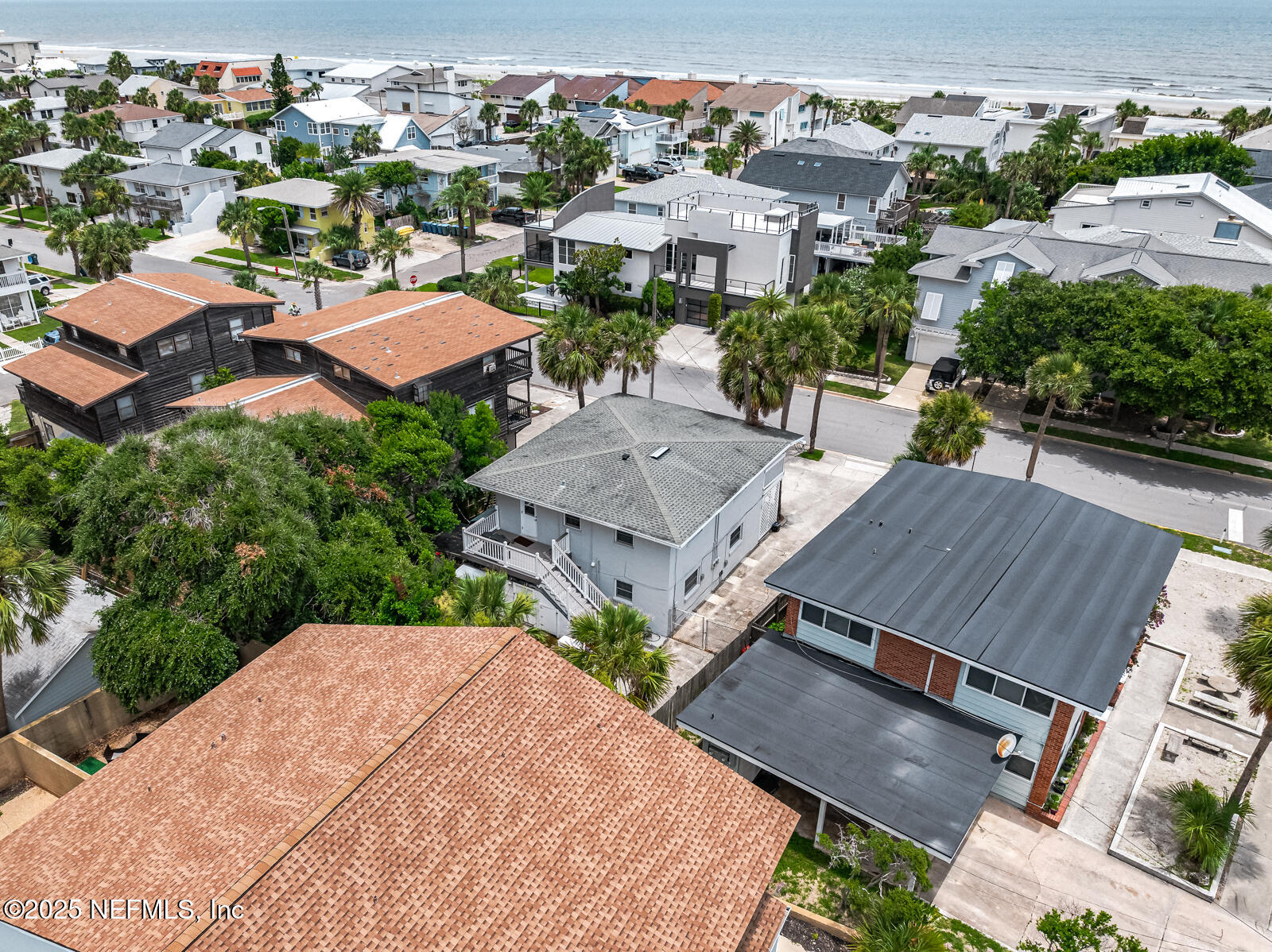 2016 First Street Neptune Beach, FL 32266 - Photo 13 of 17 an aerial view of multiple houses with yard
