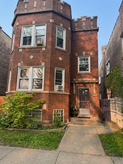 a front view of a house