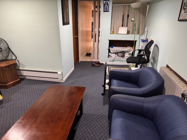 5829 North Washtenaw Avenue Chicago, IL 60659 - Photo 27 of 39 a living room with furniture a fireplace and a flat screen tv