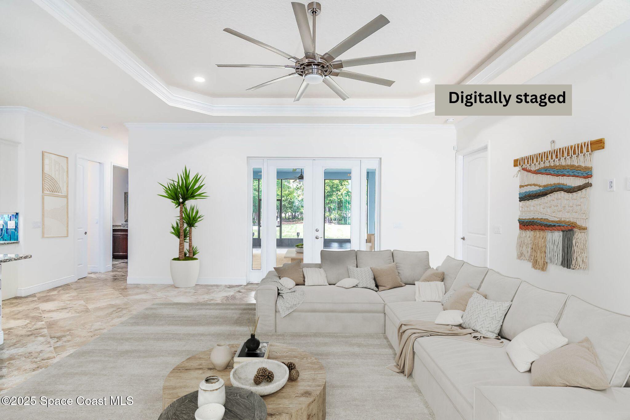287 Baker Road Melbourne, FL 32934 - Photo 15 of 76 Living Room- Digitally Staged