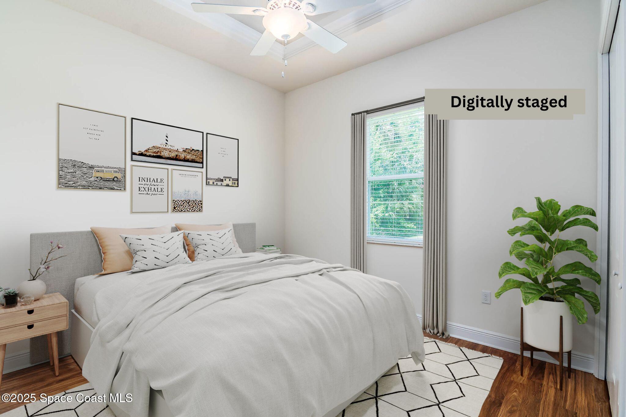 287 Baker Road Melbourne, FL 32934 - Photo 22 of 76 Bedroom 2- Digitally Staged