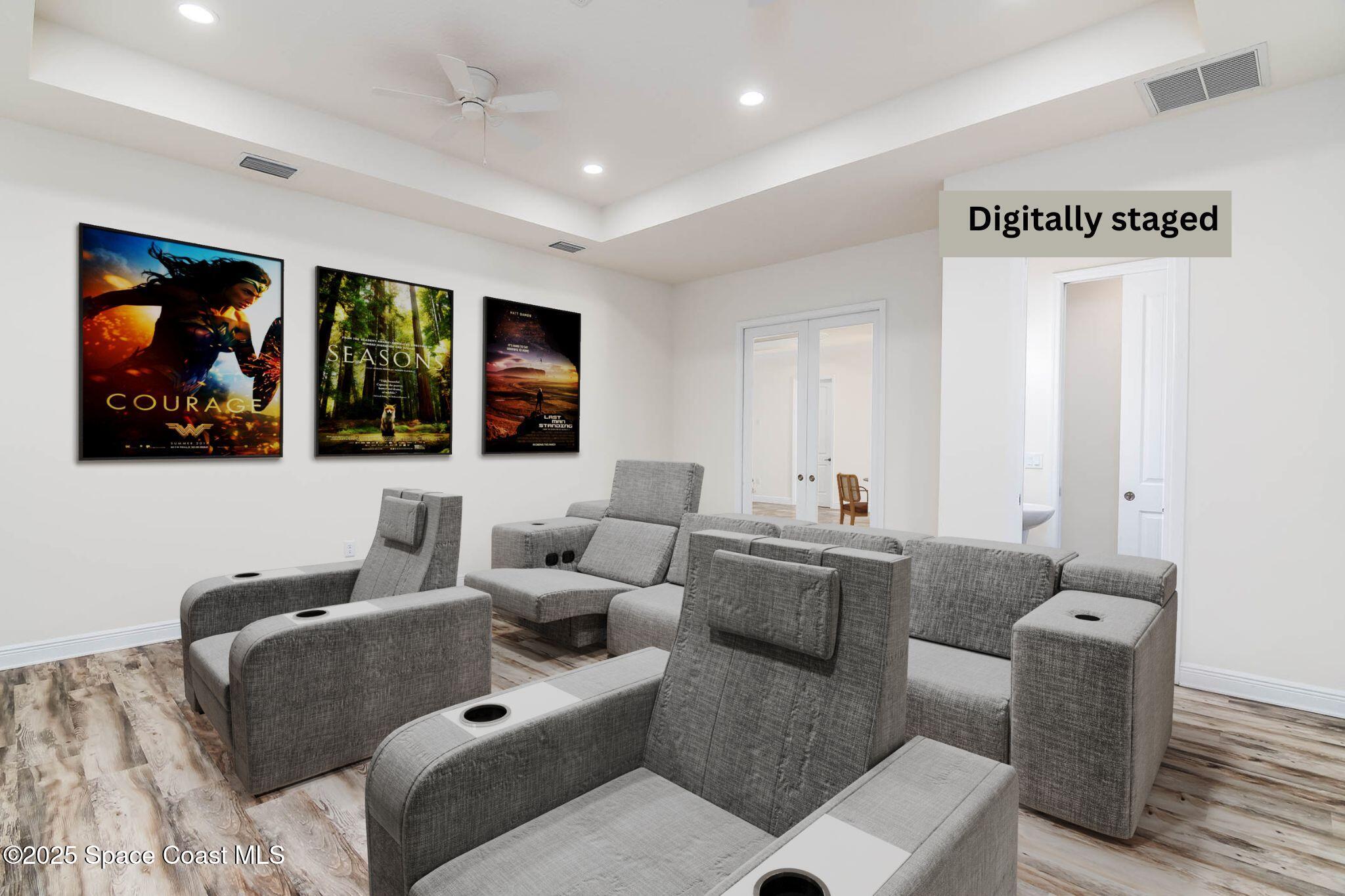 287 Baker Road Melbourne, FL 32934 - Photo 25 of 76 Home Theater- Digitally Staged
