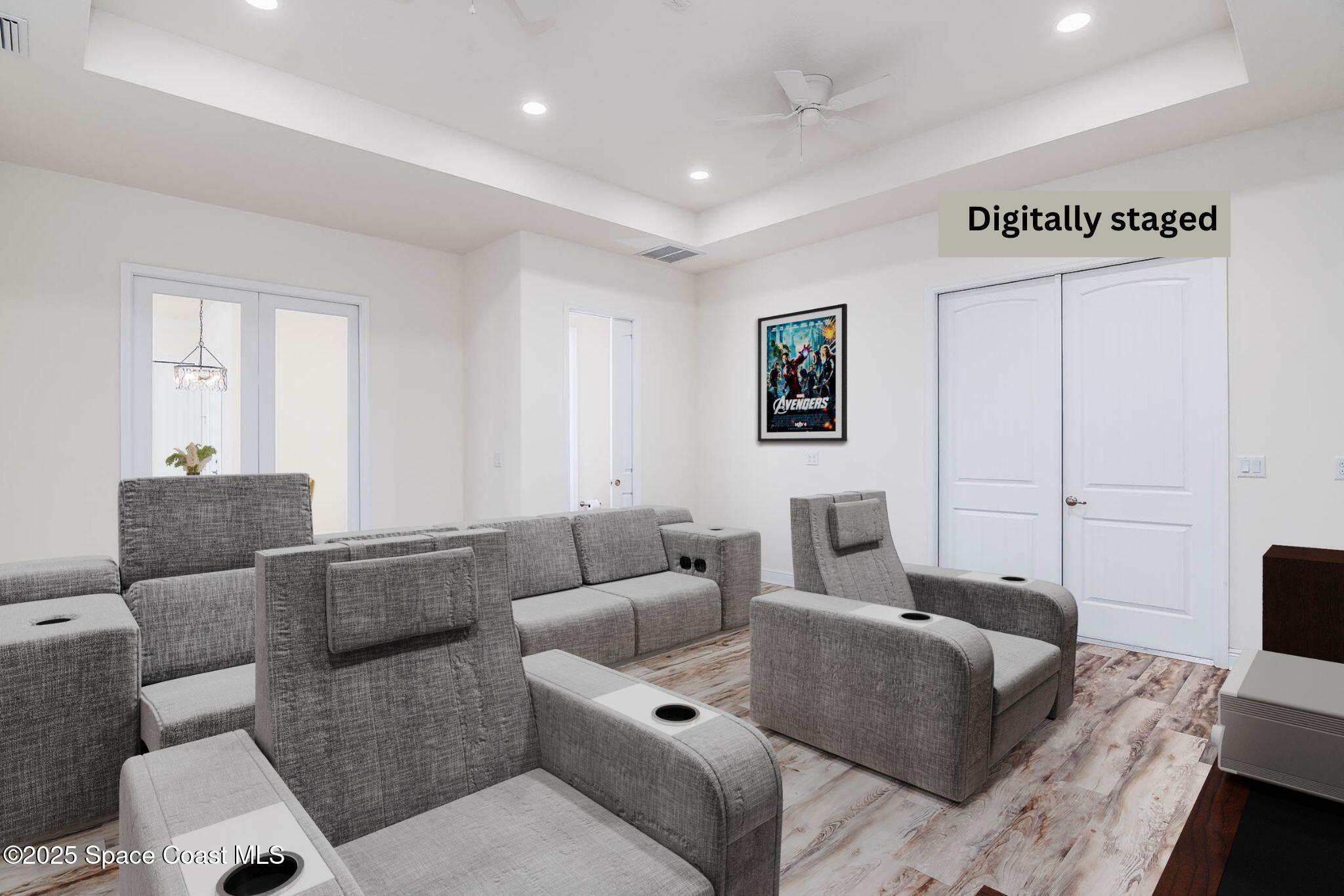 287 Baker Road Melbourne, FL 32934 - Photo 27 of 76 Home Theater- Digitally Staged