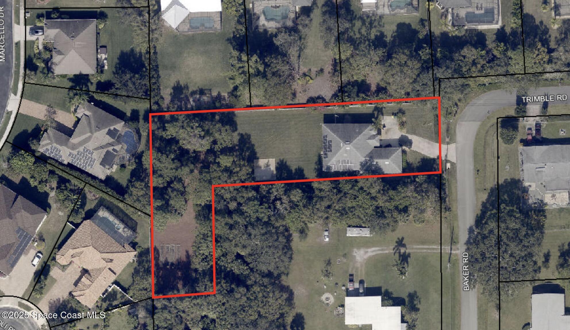 287 Baker Road Melbourne, FL 32934 - Photo 3 of 76 Aerial view
