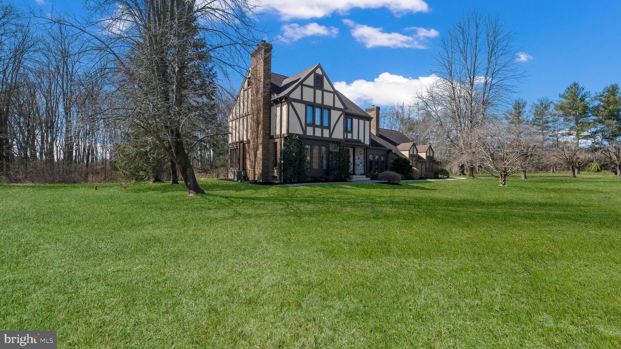 100 Newville Road Chalfont, PA 18914 - Photo 18 of 78 View of main house from side yard