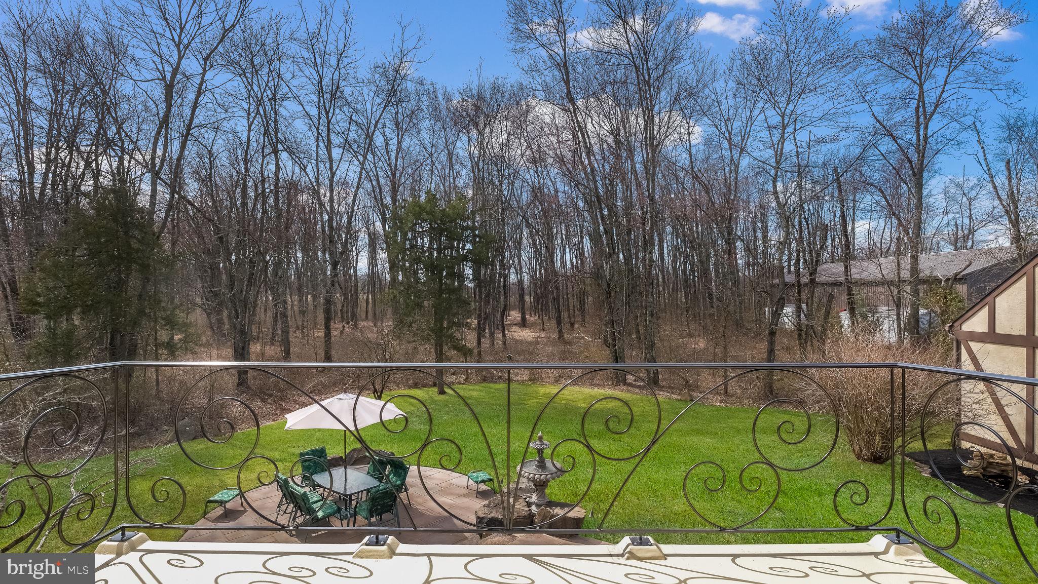 100 Newville Road Chalfont, PA 18914 - Photo 61 of 78 Rear balcony off the second floor, custom railing