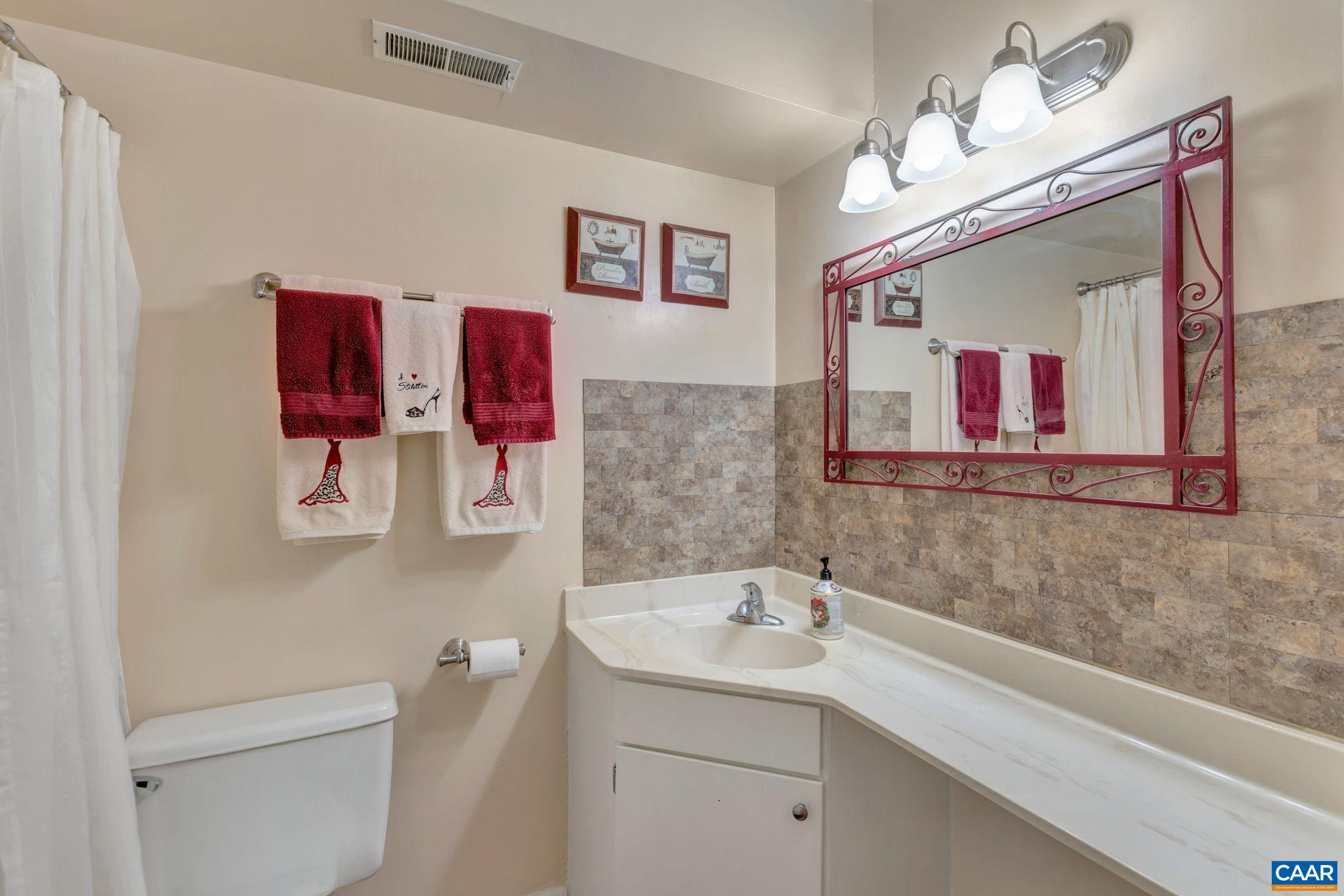 114 Turtle Creek Road, Unit 1 Charlottesville, VA 22901 - Photo 16 of 24 a bathroom with a sink and a mirror