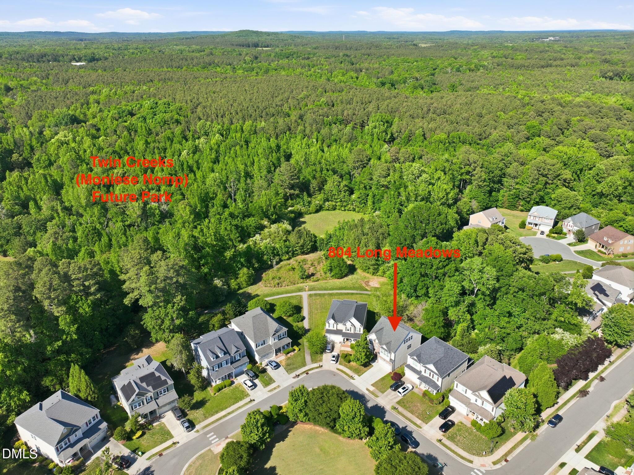 804 Long Meadows Road Chapel Hill, NC 27516 - Photo 46 of 50 an aerial view of multiple house
