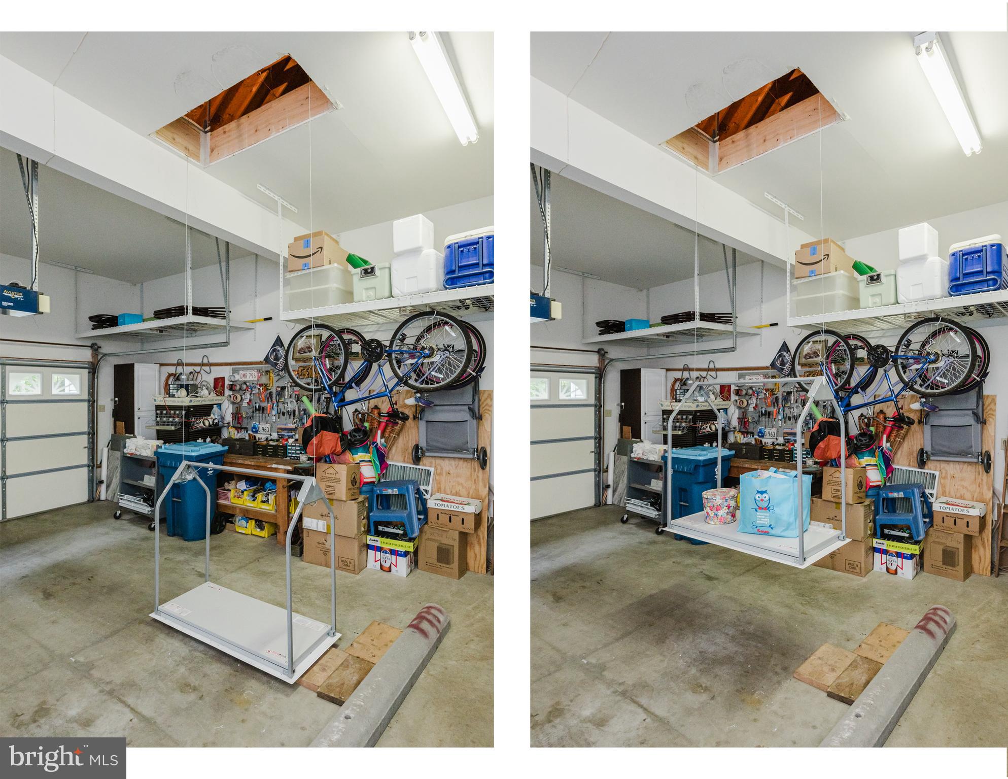 210 Charleston Road Ocean Pines, MD 21811 - Photo 59 of 83 Attic lift in action