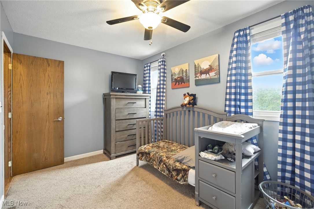 1371 Spider Ridge Road Parkersburg, WV 26104 - Photo 27 of 48 Carpeted bedroom with a ceiling fan and baseboards