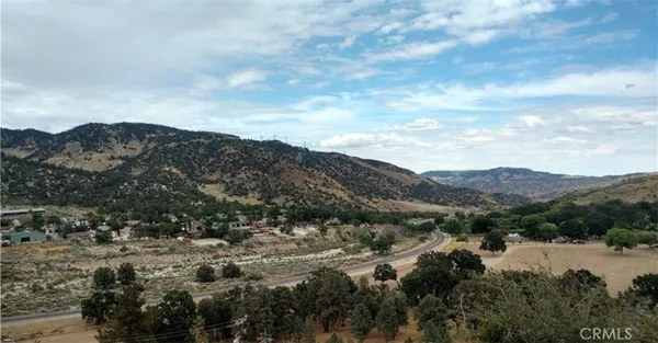 a view of a large body of water with lots of trees