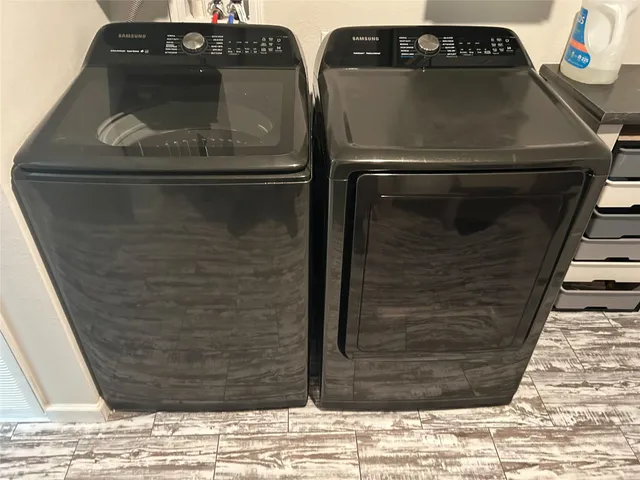 a close view of utility room