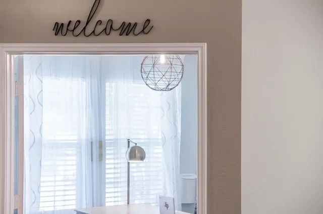 a close view of door lock