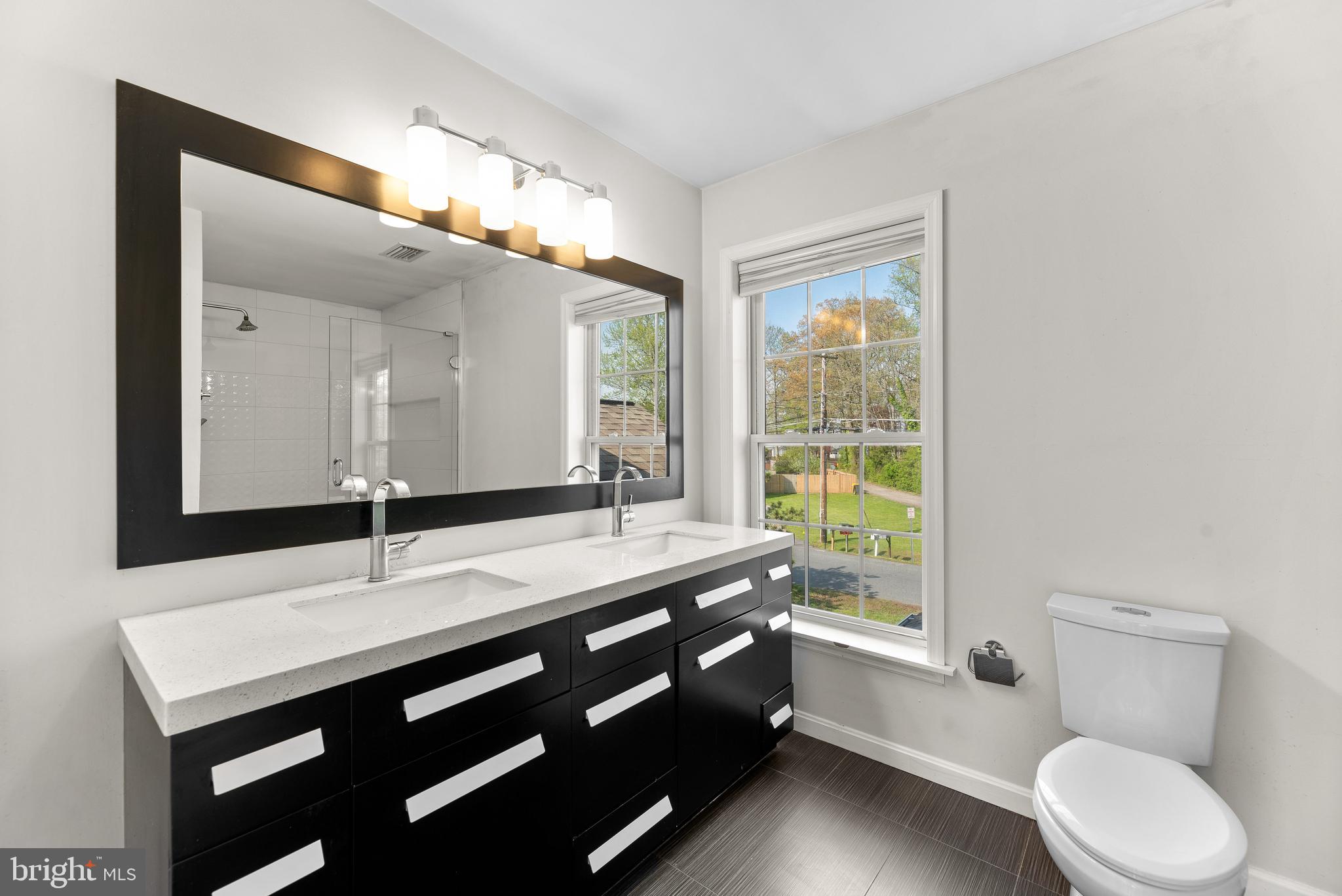 4113 Cadle Creek Road Edgewater, MD 21037 - Photo 15 of 29 Master bath with dual sink vanity & huge shower