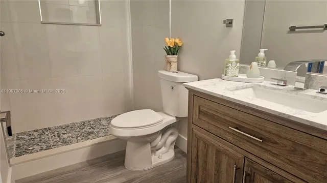a bathroom with a sink and a toilet