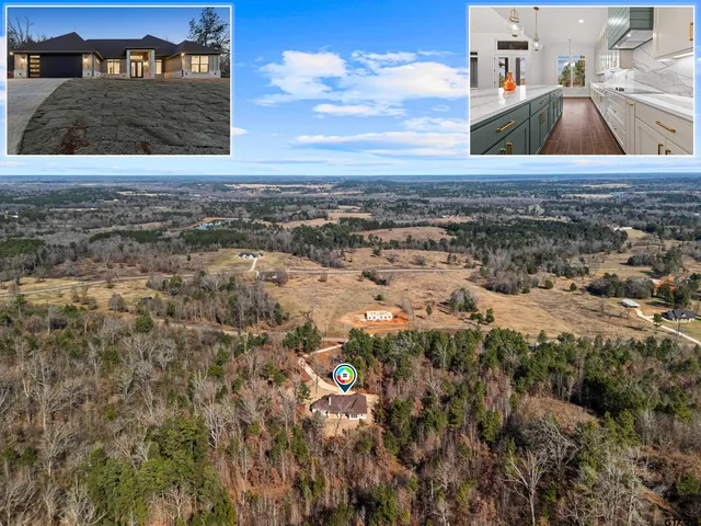 a view of car parked on the side of a road