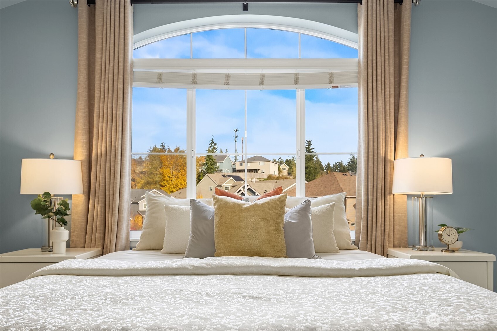 18214 41st Avenue Southeast Bothell, WA 98012 - Photo 19 of 40 a view of a living room with a baby crib furniture and a window