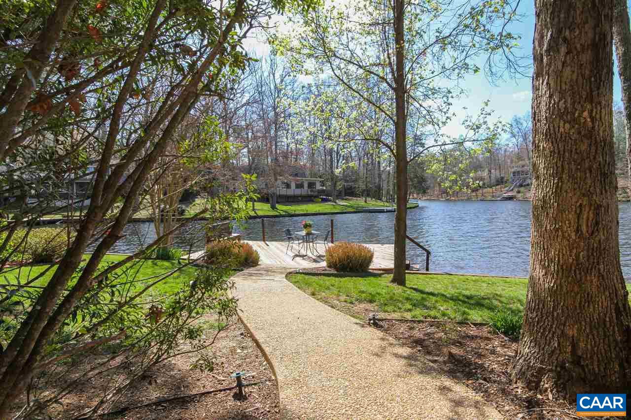 4 Cardinal Point Palmyra, VA 22963 - Photo 38 of 50 Aggregate Walkway to Dock on Cove Side of Home - Deep Water