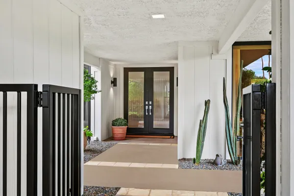 a view of a entryway door