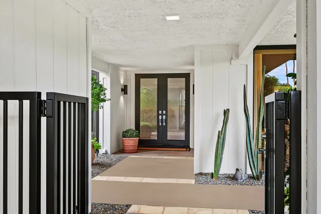 a view of a entryway door