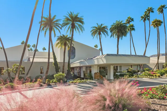a dining room with furniture