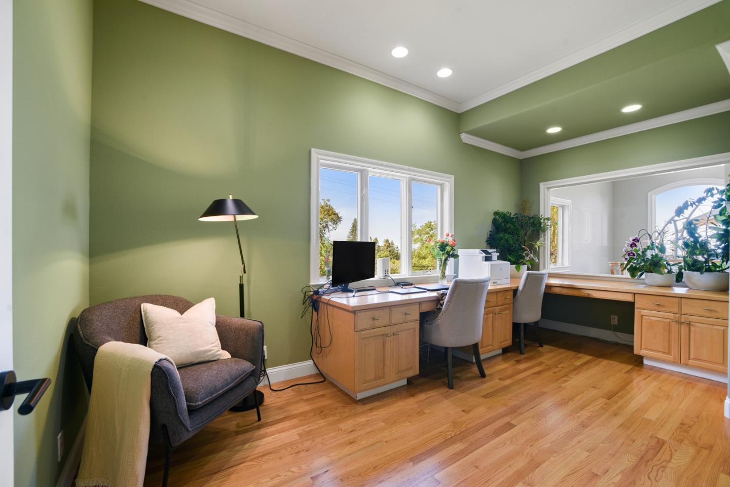 18782 Withey Road Monte Sereno, CA 95030 - Photo 24 of 39 a living room with furniture and a wooden floor